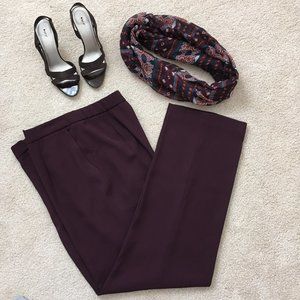 Covington Dark Maroon Ladies High Waist Slacks
